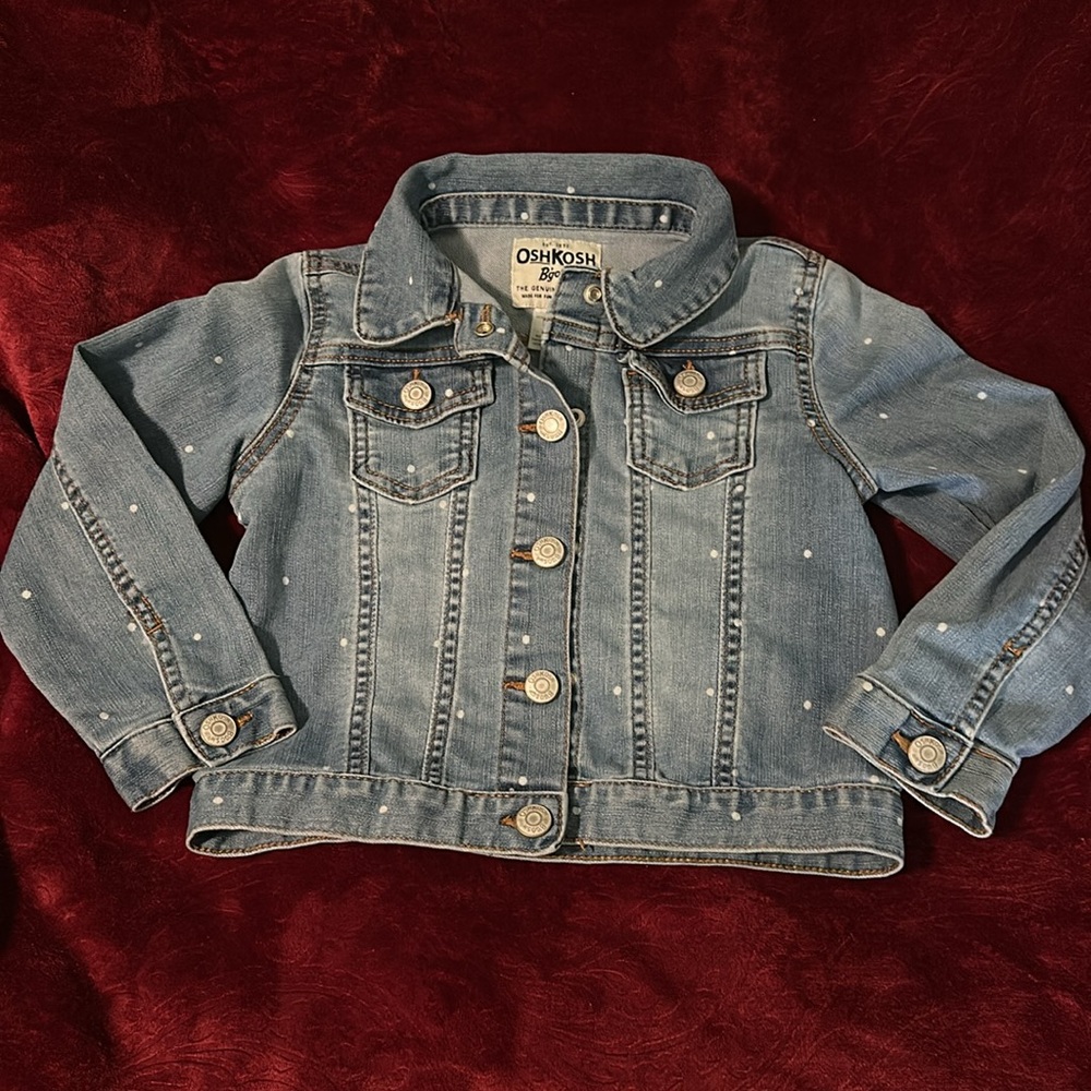 Girl’s OshKosh Bgosh polka dot Jean jacket